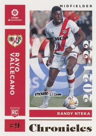 Sticker Randy Nteka - Chronicles Soccer 2021-2022
 n. LL13 - Panini