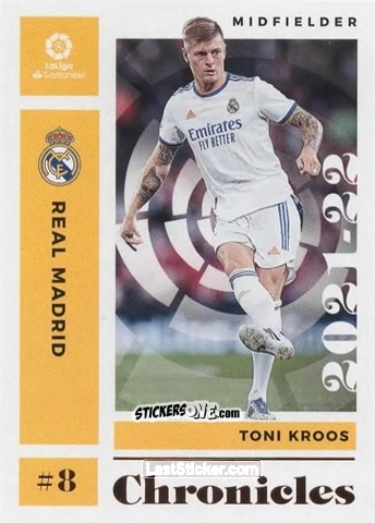 Sticker Toni Kroos - Chronicles Soccer 2021-2022
 n. LL19 - Panini