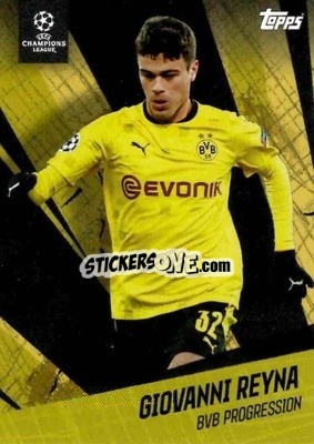 Sticker Giovanni Reyna - American Dream Giovanni Reyna UEFA Champions League 2020-2021
 n. 3 - Topps
