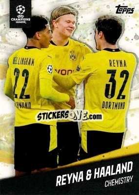 Sticker Haaland / Reyna / Bellingham - American Dream Giovanni Reyna UEFA Champions League 2020-2021
 n. 7 - Topps
