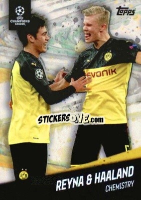 Sticker Haaland / Reyna - American Dream Giovanni Reyna UEFA Champions League 2020-2021
 n. 8 - Topps