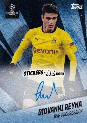 Sticker Giovanni Reyna - American Dream Giovanni Reyna UEFA Champions League 2020-2021
 n. A5-b - Topps