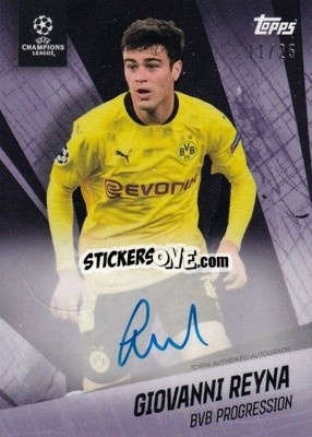 Sticker Giovanni Reyna - American Dream Giovanni Reyna UEFA Champions League 2020-2021
 n. A1-p - Topps