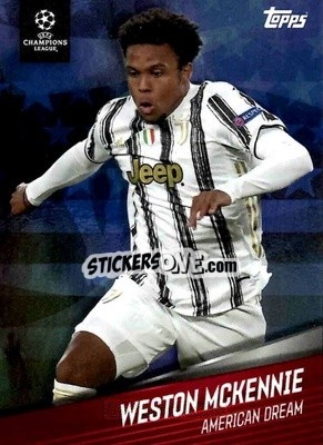 Sticker Weston McKennie - American Dream Giovanni Reyna UEFA Champions League 2020-2021
 n. 25 - Topps