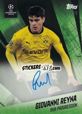 Sticker Giovanni Reyna - American Dream Giovanni Reyna UEFA Champions League 2020-2021
 n. A2 - Topps