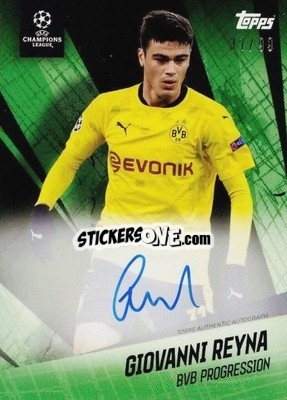 Sticker Giovanni Reyna - American Dream Giovanni Reyna UEFA Champions League 2020-2021
 n. A5 - Topps