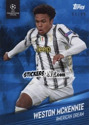 Sticker Weston McKennie - American Dream Giovanni Reyna UEFA Champions League 2020-2021
 n. 25b - Topps