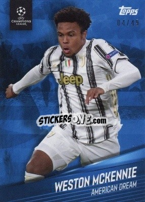 Cromo Weston McKennie - American Dream Giovanni Reyna UEFA Champions League 2020-2021
 - Topps