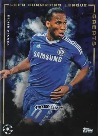 Sticker Didier Drogba - José Mourinho UEFA Club Competitions 2022
 n. 17 - Topps