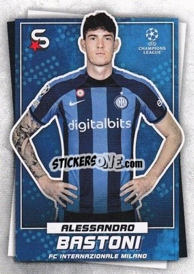 Sticker Alessandro Bastoni - Superstars 2022-2023
 n. 76 - Topps
