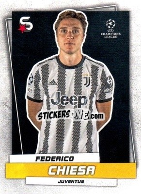 Sticker Federico Chiesa - Superstars 2022-2023
 n. 92 - Topps