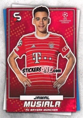 Sticker Jamal Musiala - Superstars 2022-2023
 n. 100 - Topps