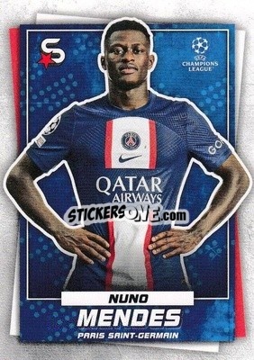 Sticker Nuno Mendes - Superstars 2022-2023
 n. 129 - Topps