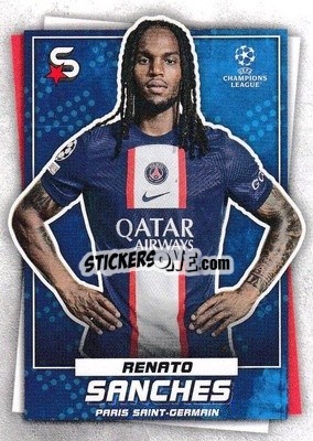 Sticker Renato Sanches - Superstars 2022-2023
 n. 131 - Topps