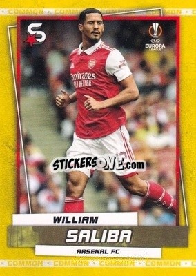 Sticker William Saliba - Superstars 2022-2023
 n. 159v - Topps