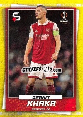 Sticker Granit Xhaka - Superstars 2022-2023
 n. 161v - Topps