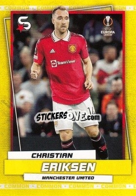 Sticker Christian Eriksen - Superstars 2022-2023
 n. 168v - Topps