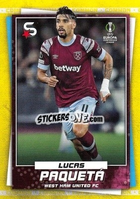 Sticker Lucas Paqueta - Superstars 2022-2023
 n. 185v - Topps