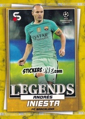 Sticker Andrés Iniesta - Superstars 2022-2023
 n. 195v - Topps