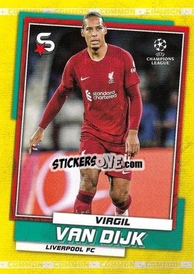 Sticker Virgil van Dijk - Superstars 2022-2023
 n. 12v - Topps