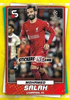 Sticker Mohamed Salah - Superstars 2022-2023
 n. 19v - Topps