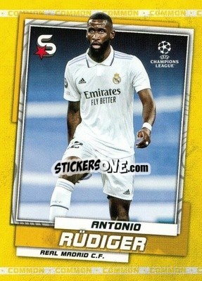 Sticker Antonio Rüdiger - Superstars 2022-2023
 n. 39v - Topps