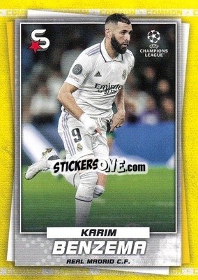 Sticker Karim Benzema - Superstars 2022-2023
 n. 46v - Topps
