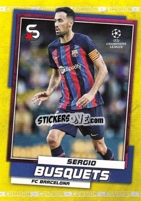 Sticker Sergio Busquets - Superstars 2022-2023
 n. 48v - Topps