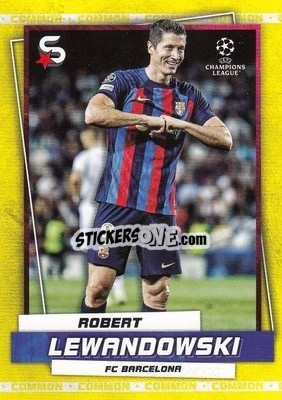 Sticker Robert Lewandowski - Superstars 2022-2023
 n. 56v - Topps