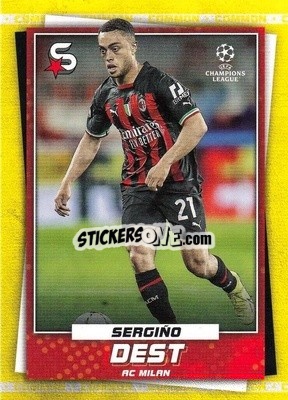 Sticker Sergiño Dest - Superstars 2022-2023
 n. 67v - Topps
