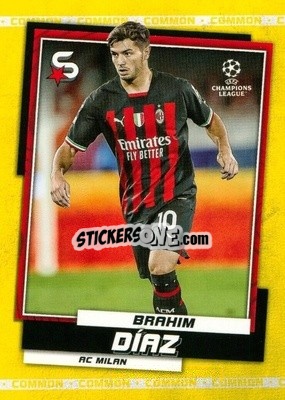 Sticker Brahim Díaz - Superstars 2022-2023
 n. 72v - Topps