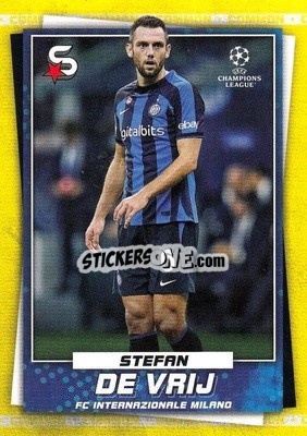 Sticker Stefan de Vrij - Superstars 2022-2023
 n. 77v - Topps