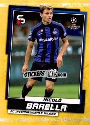 Sticker Nicolò Barella - Superstars 2022-2023
 n. 81v - Topps