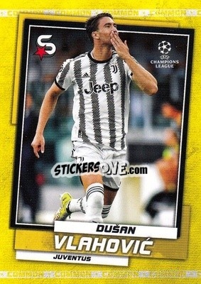 Sticker Dusan Vlahovic - Superstars 2022-2023
 n. 93v - Topps