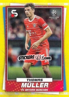 Sticker Thomas Müller - Superstars 2022-2023
 n. 101v - Topps