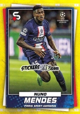 Sticker Nuno Mendes - Superstars 2022-2023
 n. 129v - Topps