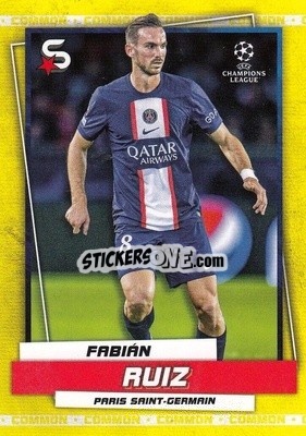Sticker Fabián Ruiz - Superstars 2022-2023
 n. 132v - Topps