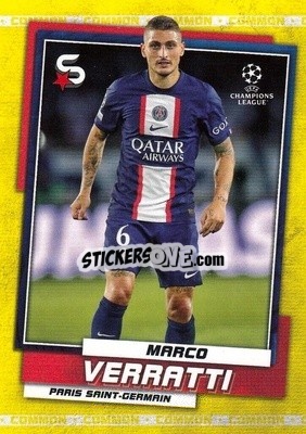 Sticker Marco Verratti - Superstars 2022-2023
 n. 133v - Topps