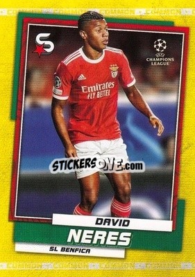 Sticker David Neres - Superstars 2022-2023
 n. 151v - Topps