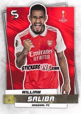 Sticker William Saliba - Superstars 2022-2023
 n. 159 - Topps