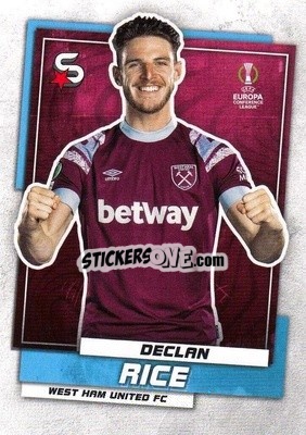 Sticker Declan Rice - Superstars 2022-2023
 n. 184 - Topps