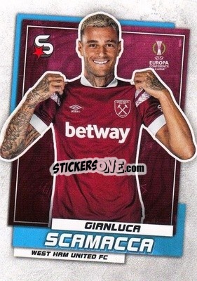 Sticker Gianluca Scamacca - Superstars 2022-2023
 n. 187 - Topps