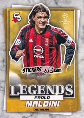 Sticker Paolo Maldini - Superstars 2022-2023
 n. 197 - Topps