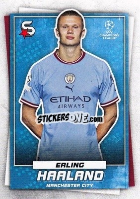 Sticker Erling Haaland - Superstars 2022-2023
 n. 10 - Topps