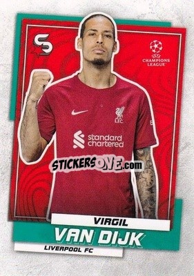 Sticker Virgil van Dijk - Superstars 2022-2023
 n. 12 - Topps