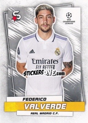 Sticker Federico Valverde - Superstars 2022-2023
 n. 44 - Topps