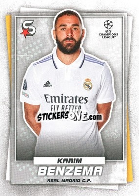 Sticker Karim Benzema - Superstars 2022-2023
 n. 46 - Topps