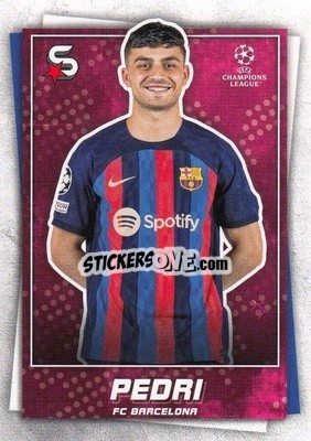 Sticker Pedri - Superstars 2022-2023
 n. 49 - Topps