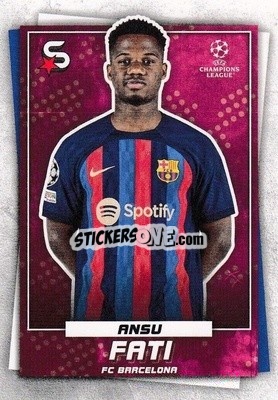 Sticker Ansu Fati - Superstars 2022-2023
 n. 55 - Topps