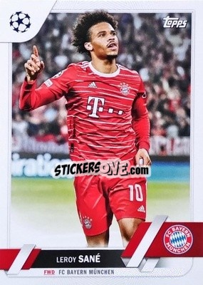Sticker Leroy Sané - UEFA Club Competitions 2022-2023
 n. 196 - Topps